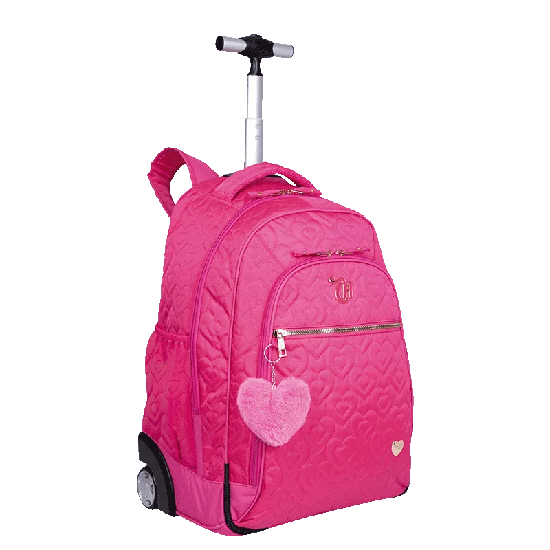 Mochila Carrinho Grande Capricho Crush Rosa