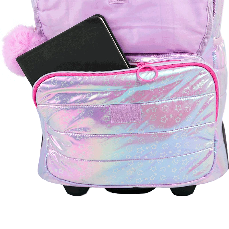 Mochila Carrinho Grande Sestini Wonder Moon - Metálico