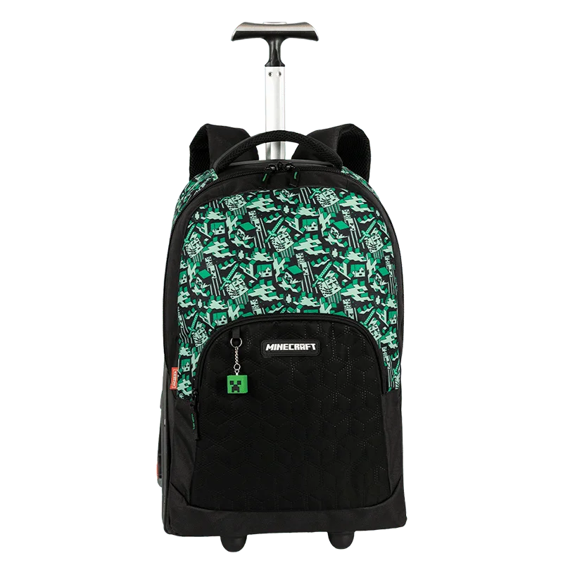 Mochila Carrinho Mega Rodas Minecraft Z Camoterra - Colorido