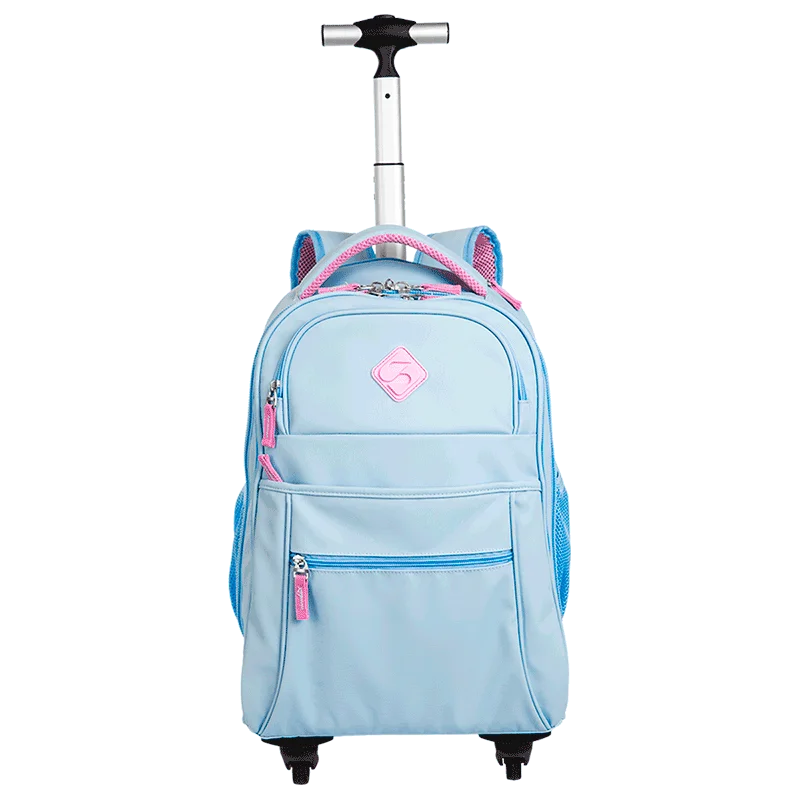 Mochila Carrinho com 4 Rodas Sestini Rolling Hydroblock Sky - Azul