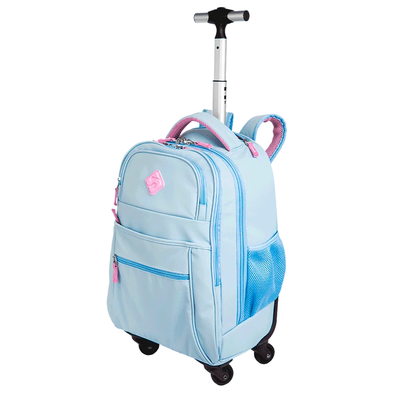 Mochila Carrinho com 4 Rodas Sestini Rolling Hydroblock Sky - Azul