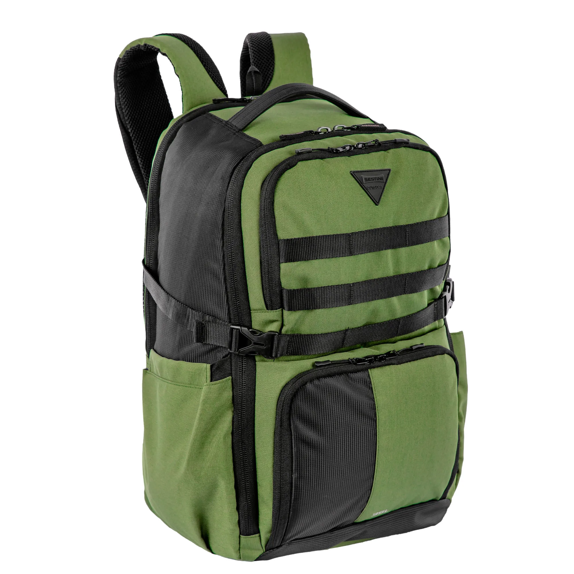 Mochila GG 2 Compartimentos Sestini Outsider Army - Verde