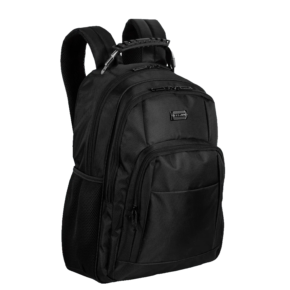 Mochila Grande 2 Compartimentos Cabo de Aço Notebook Sestini ST4000 - Preto