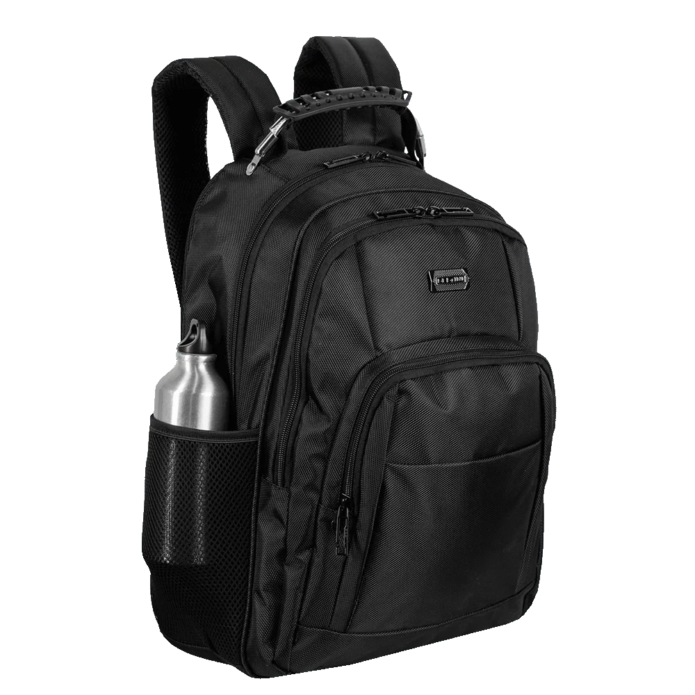 Mochila Grande 2 Compartimentos Cabo de Aço Notebook Sestini ST4000 - Preto
