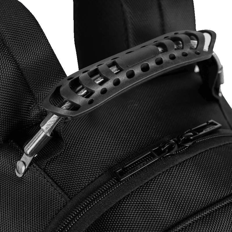 Mochila Grande 2 Compartimentos Cabo de Aço Notebook Sestini ST4000 - Preto