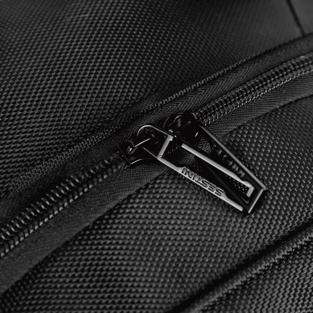 Mochila Grande 2 Compartimentos Cabo de Aço Notebook Sestini ST4000 - Preto