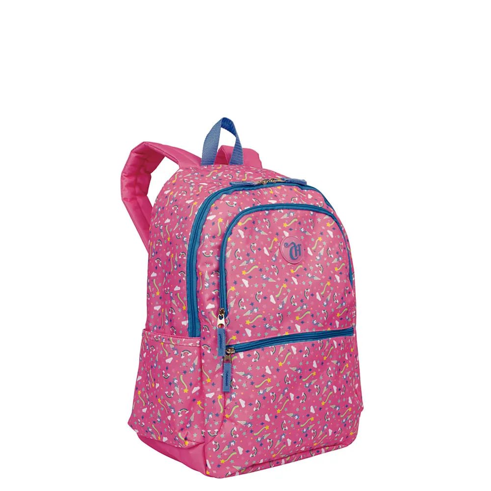 Mochila Grande 2 Compartimentos Capricho 21X03 Unicórnio