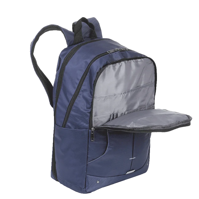 Mochila Grande 2 Compartimentos Expansível Sestini New Next - Azul