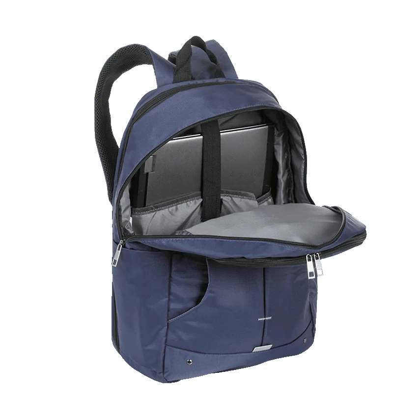 Mochila Grande 2 Compartimentos Expansível Sestini New Next - Azul