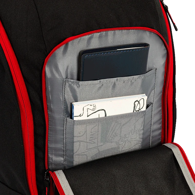 Mochila Grande 2 Compartimentos NBA Legend Chicago - Preto e Vermelho