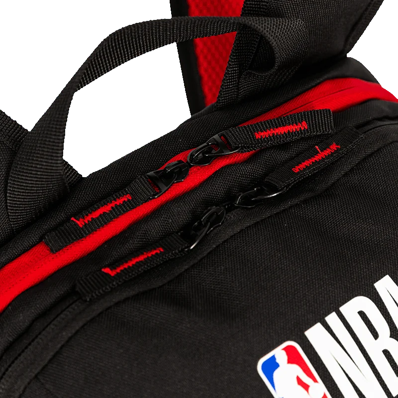 Mochila Grande 2 Compartimentos NBA Legend Chicago - Preto e Vermelho