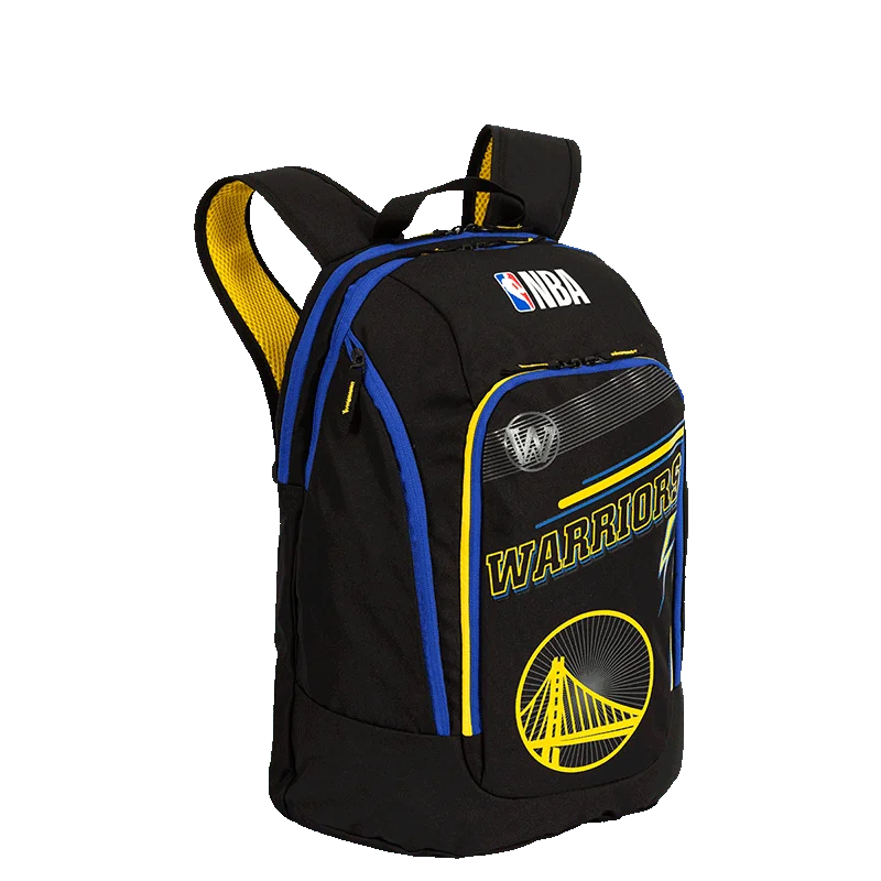 Mochila Grande 2 Compartimentos NBA Legend Golden State - Preto e Azul