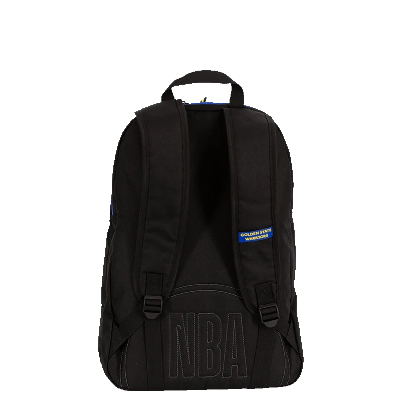 Mochila Grande 2 Compartimentos NBA Legend Golden State - Preto e Azul