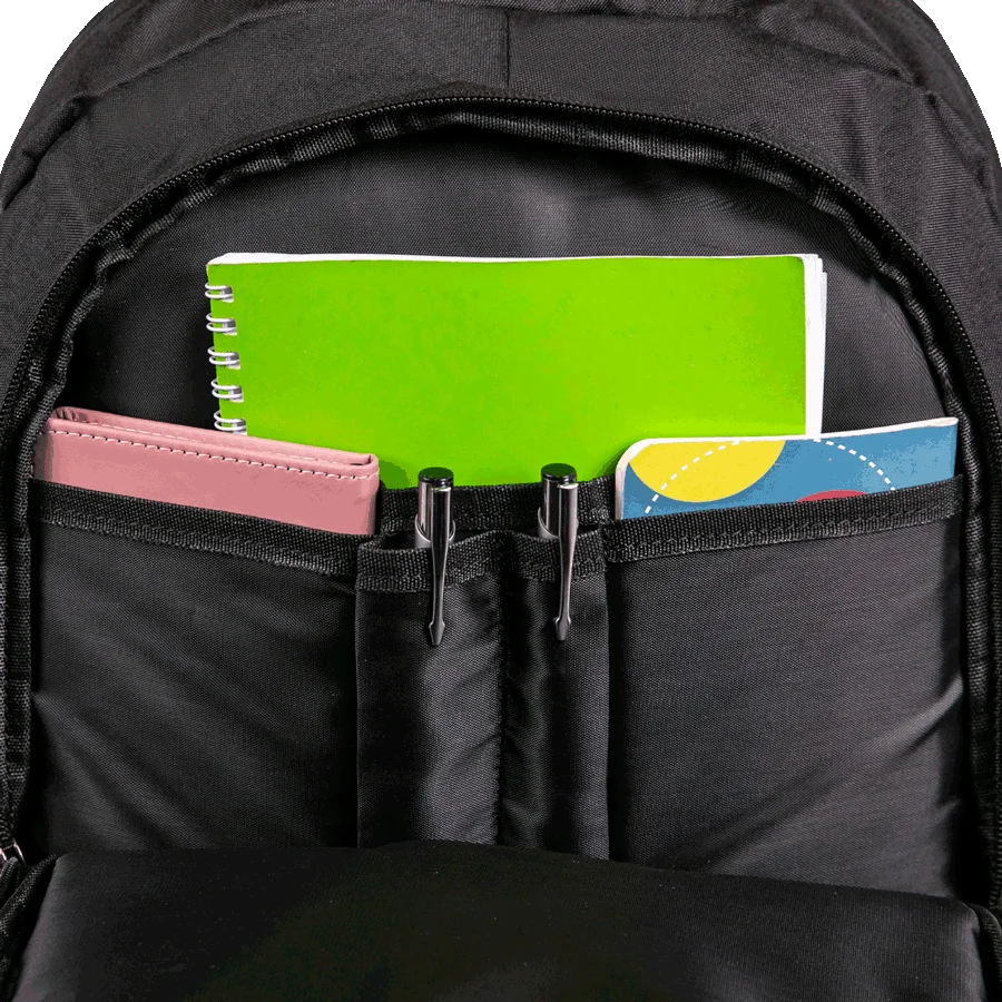 Mochila Grande 2 Compartimentos Notebook 15,6 Sestini City III - Preto
