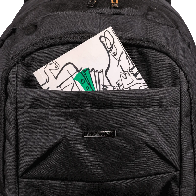 Mochila Grande 2 Compartimentos Notebook 15,6 Sestini City III - Preto
