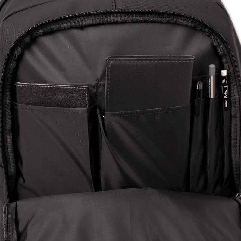 Mochila Grande 2 Compartimentos Notebook 15,6 Sestini Hydroblock Work - Preto