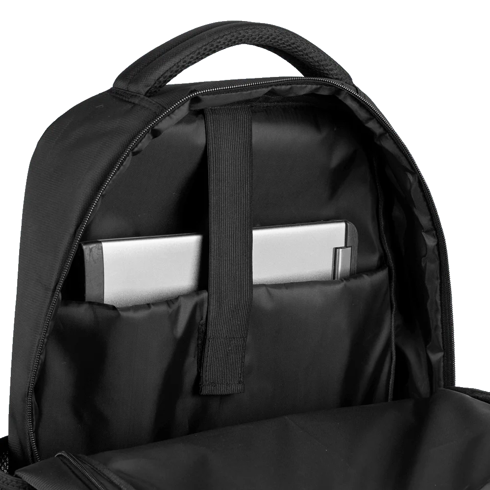 Mochila Grande 2 Compartimentos Notebook 15,6 Sestini Impact - Preto
