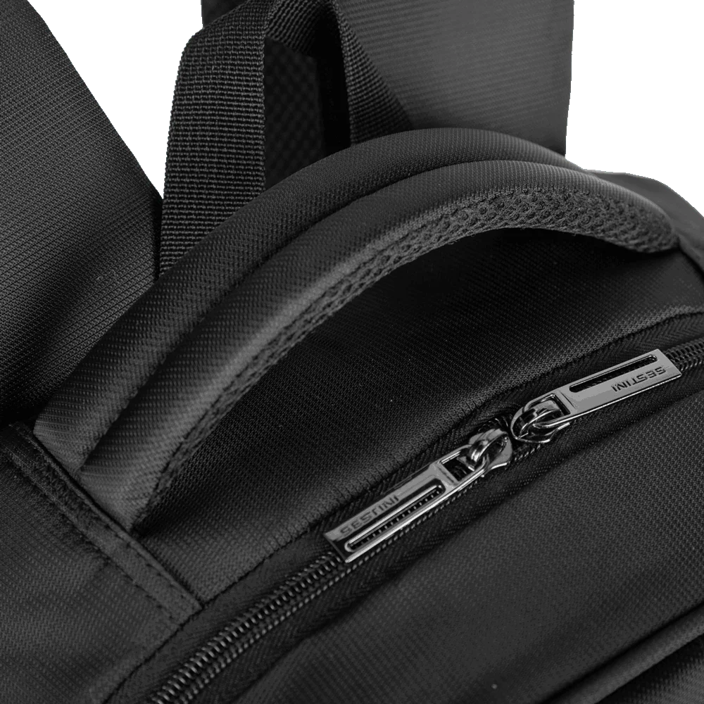 Mochila Grande 2 Compartimentos Notebook 15,6 Sestini Impact - Preto