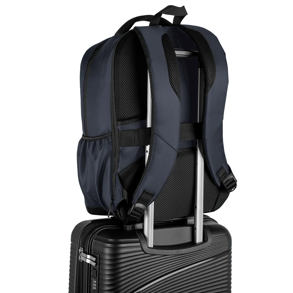 Mochila Grande 2 Compartimentos Notebook 15,6 Sestini Logic - Marinho