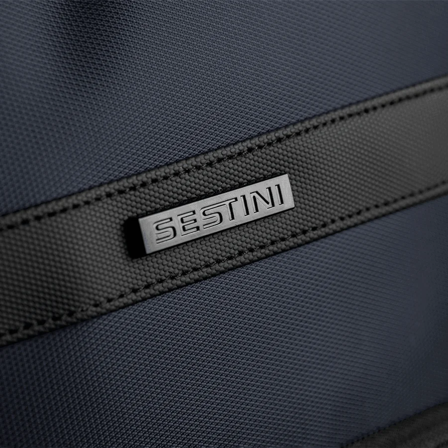 Mochila Grande 2 Compartimentos Notebook 15,6 Sestini Logic - Marinho