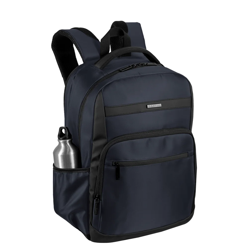 Mochila Grande 2 Compartimentos Notebook 15,6 Sestini Logic - Marinho