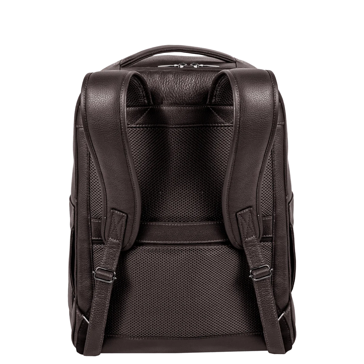 Mochila Grande 2 Compartimentos Notebook 15,6 Sestini Prime Couro - Café