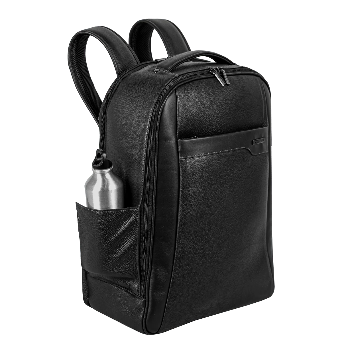 Mochila Grande 2 Compartimentos Notebook 15,6 Sestini Prime Couro - Preto