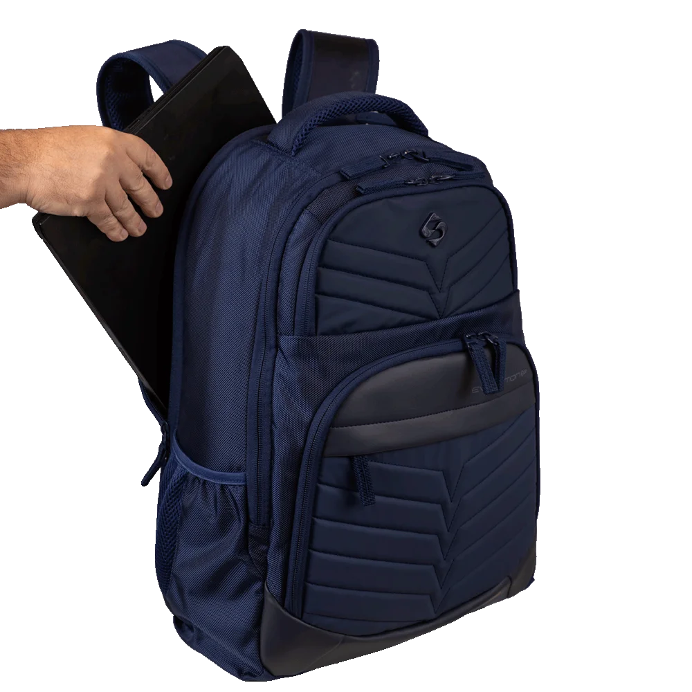 Mochila Grande 2 Compartimentos Notebook Sestini Evolution - Azul Marinho