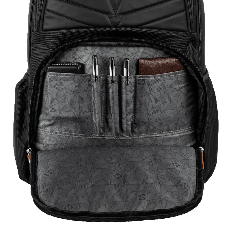 Mochila Grande 2 Compartimentos Notebook Sestini Evolution - Black Fire