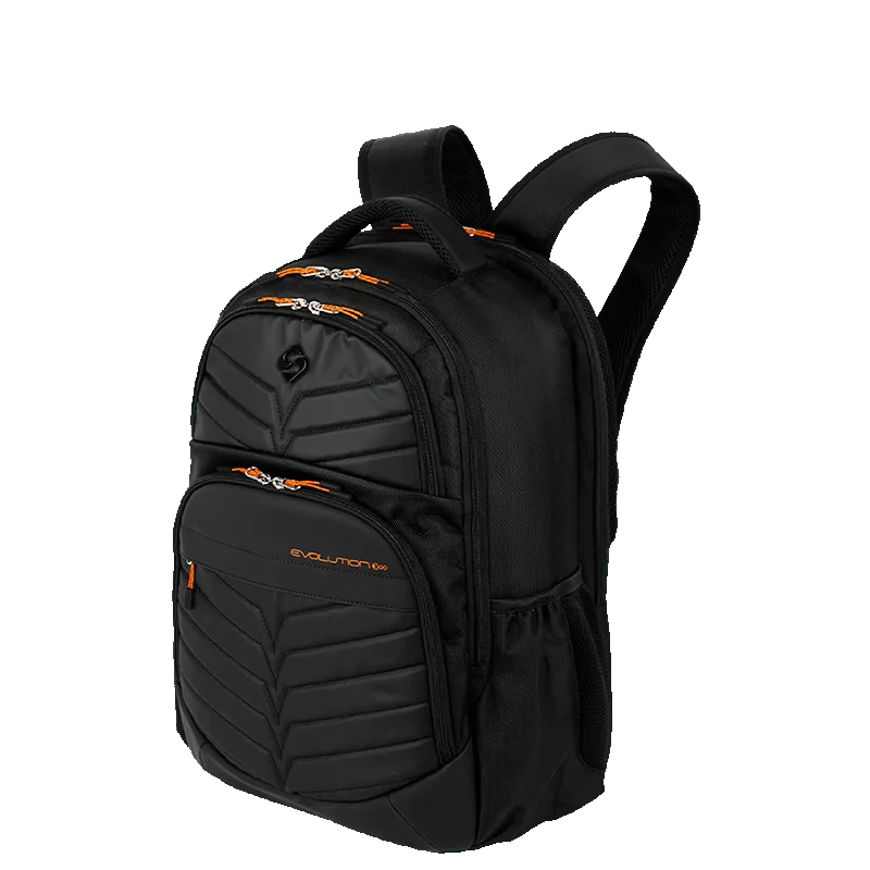Mochila Grande 2 Compartimentos Notebook Sestini Evolution - Black Fire