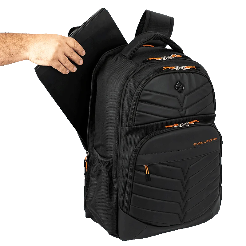 Mochila Grande 2 Compartimentos Notebook Sestini Evolution - Black Fire