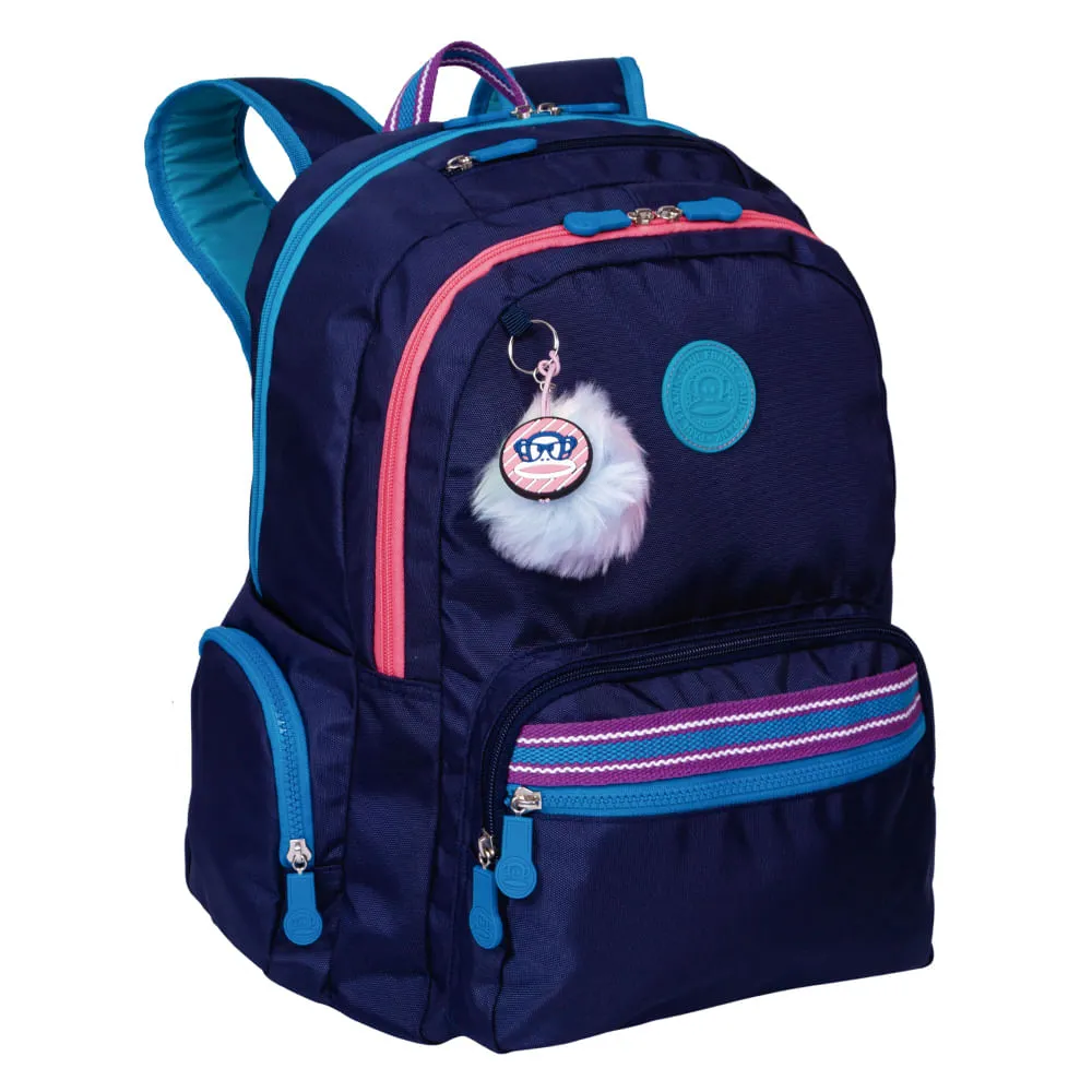Mochila Grande 2 Compartimentos Paul Frank 21T04 Azul