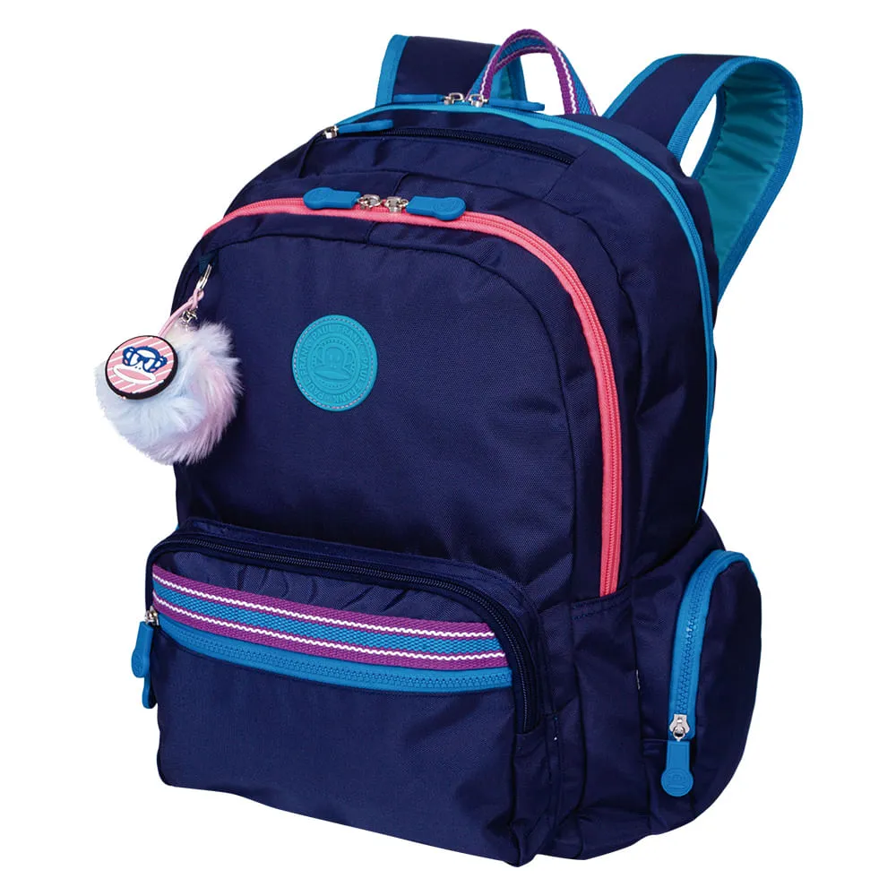 Mochila Grande 2 Compartimentos Paul Frank 21T04 Azul