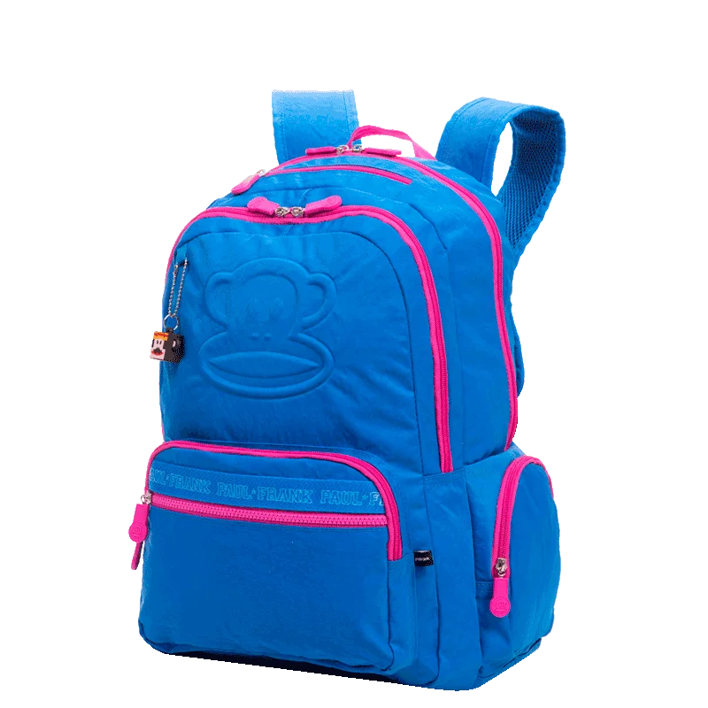 Mochila Grande 2 Compartimentos Paul Frank Classics Azul - Aquamarine