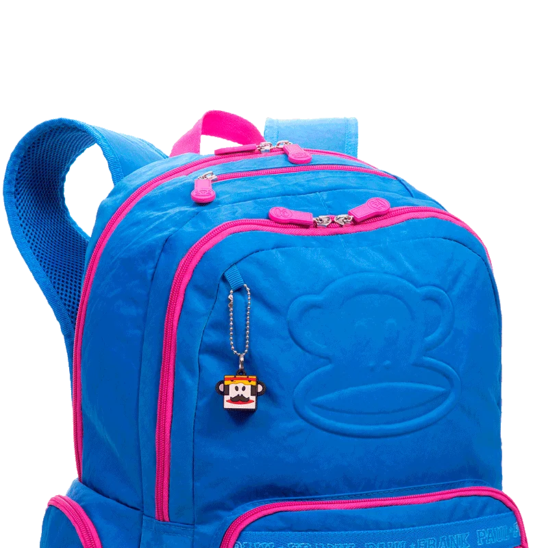 Mochila Grande 2 Compartimentos Paul Frank Classics Azul - Aquamarine