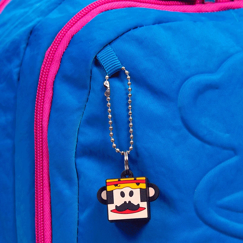 Mochila Grande 2 Compartimentos Paul Frank Classics Azul - Aquamarine