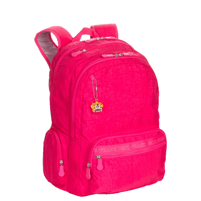 Mochila Grande 2 Compartimentos Paul Frank Classics - Dark Rosa - Pink