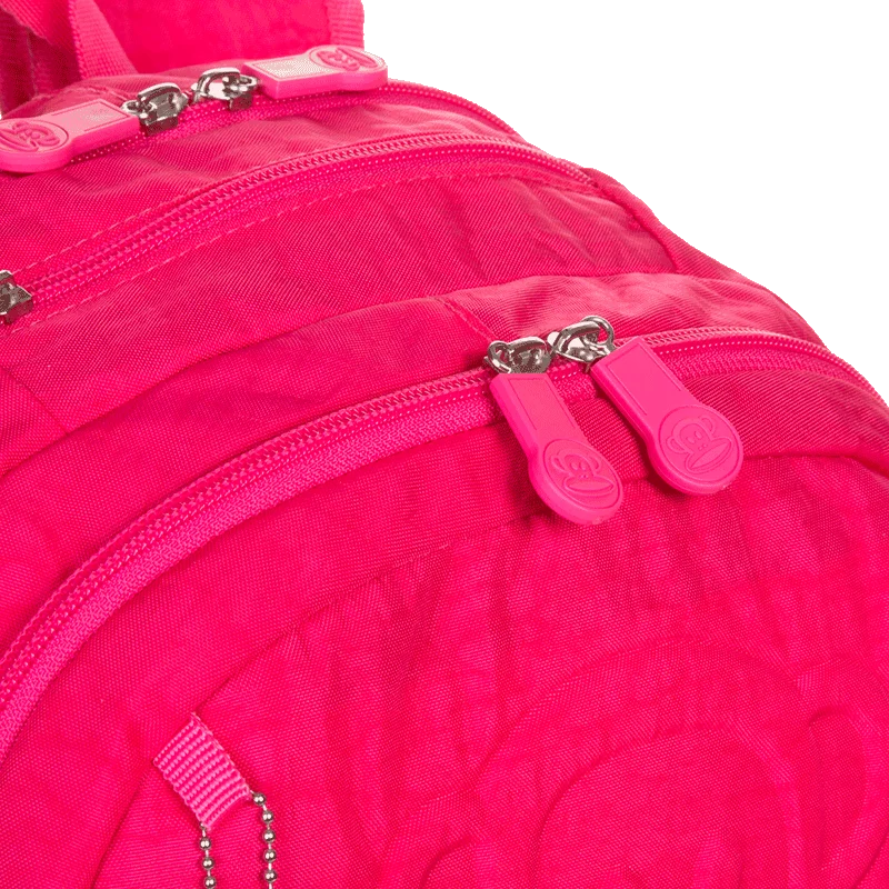 Mochila Grande 2 Compartimentos Paul Frank Classics - Dark Rosa - Pink