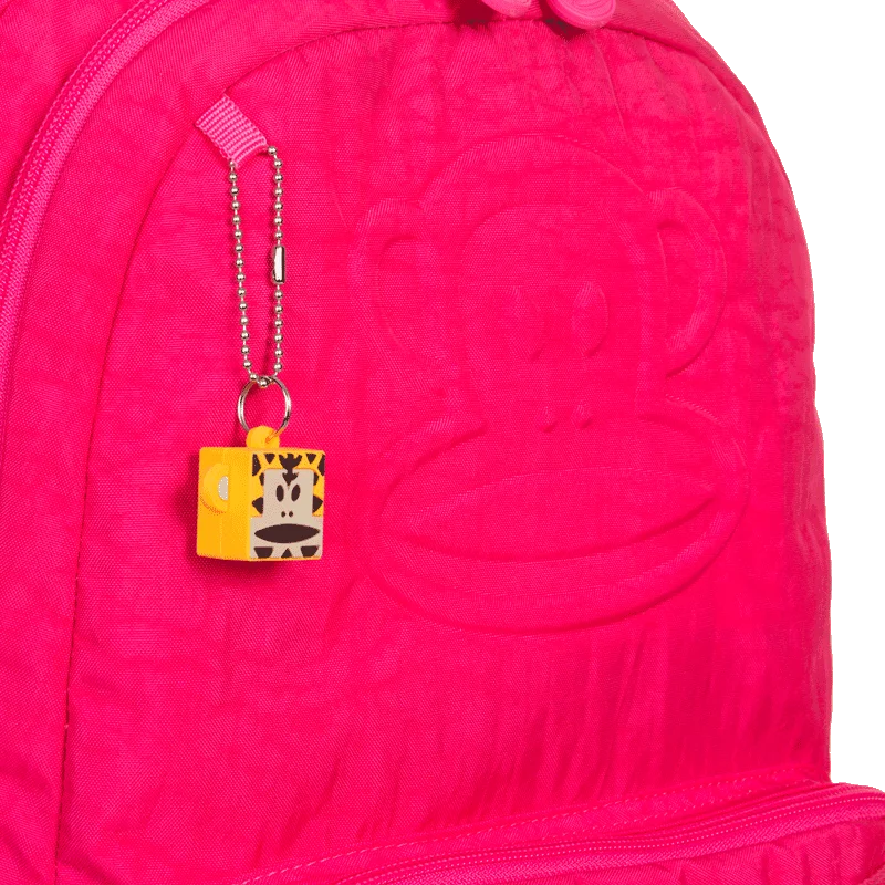 Mochila Grande 2 Compartimentos Paul Frank Classics - Dark Rosa - Pink