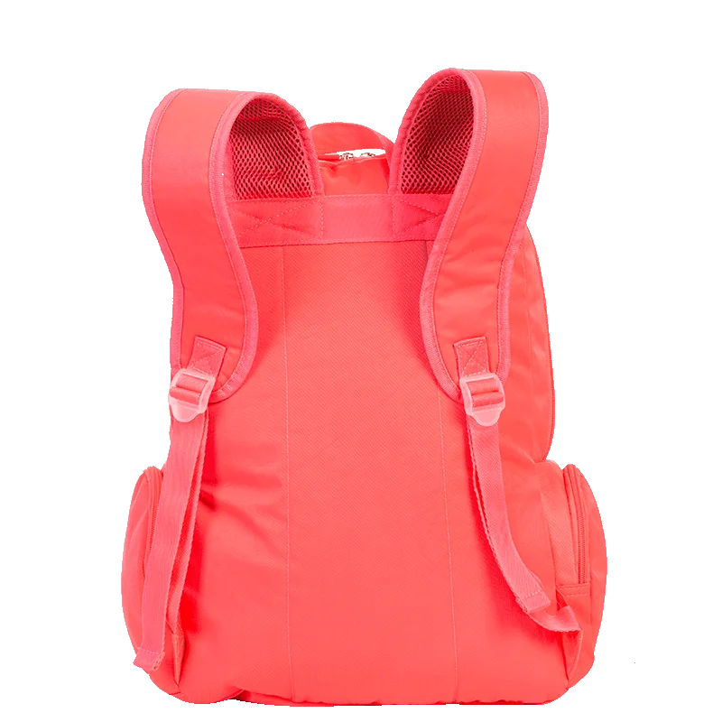Mochila Grande 2 Compartimentos Paul Frank Classics Neon Laranja - Papaya