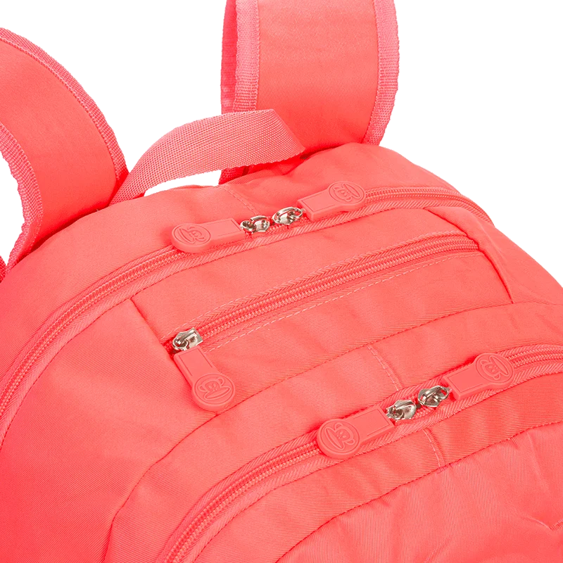 Mochila Grande 2 Compartimentos Paul Frank Classics Neon Laranja - Papaya