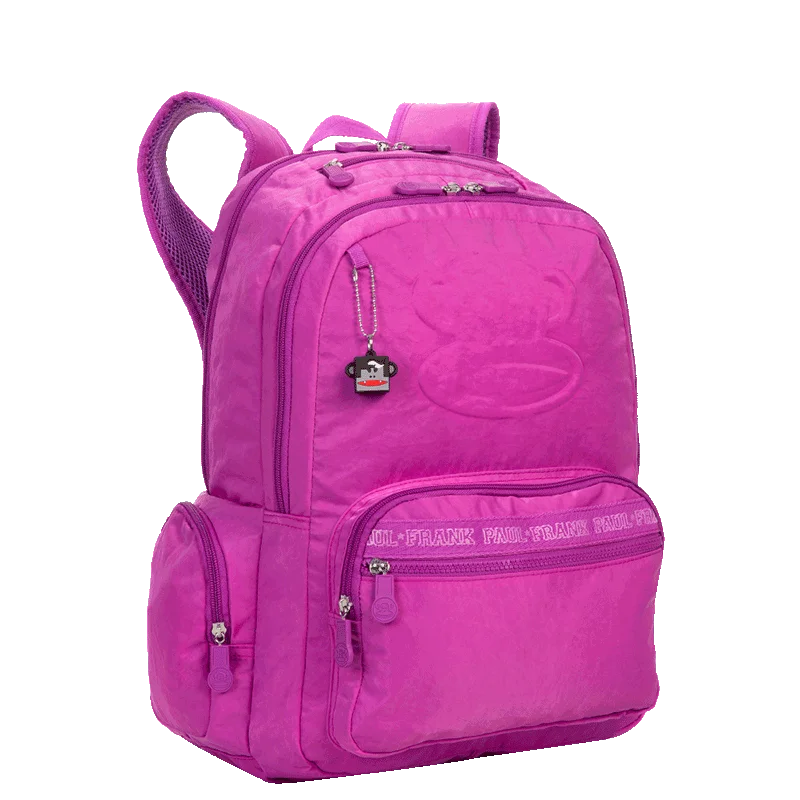 Mochila Grande 2 Compartimentos Paul Frank Classics - Orquídea