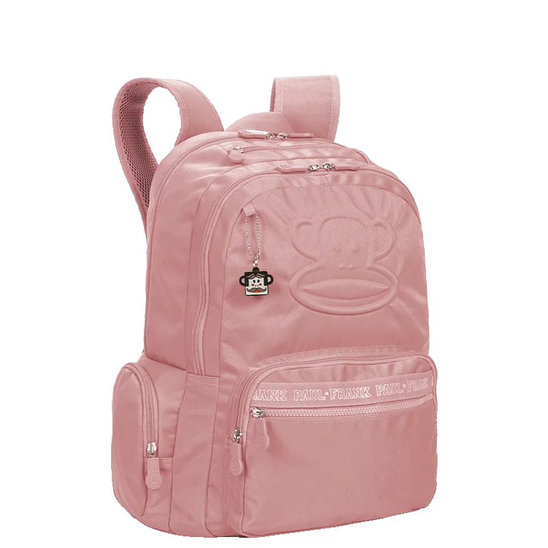 Mochila Grande 2 Compartimentos Paul Frank Classics - Rosa