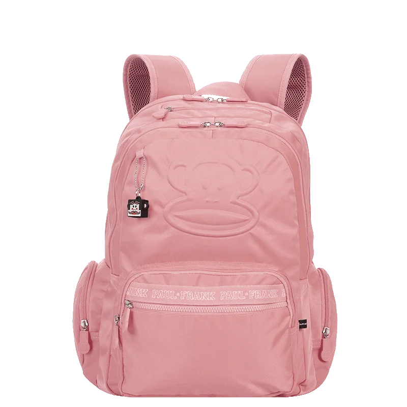 Mochila Grande 2 Compartimentos Paul Frank Classics - Rosa