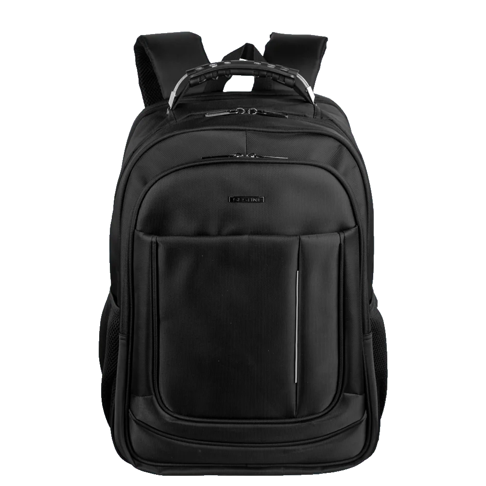 Mochila Grande 3 Compartimentos Com Cabo de Aço Notebook 17" Sestini Impact - Preto