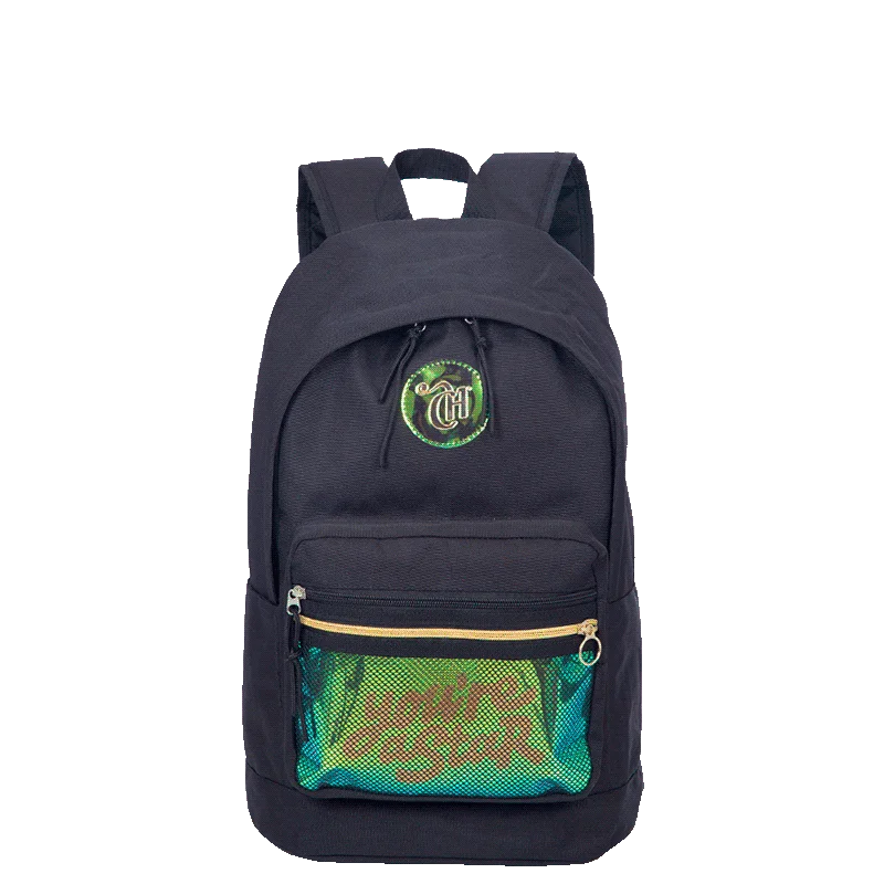 Mochila Grande Capricho Candy - Preto