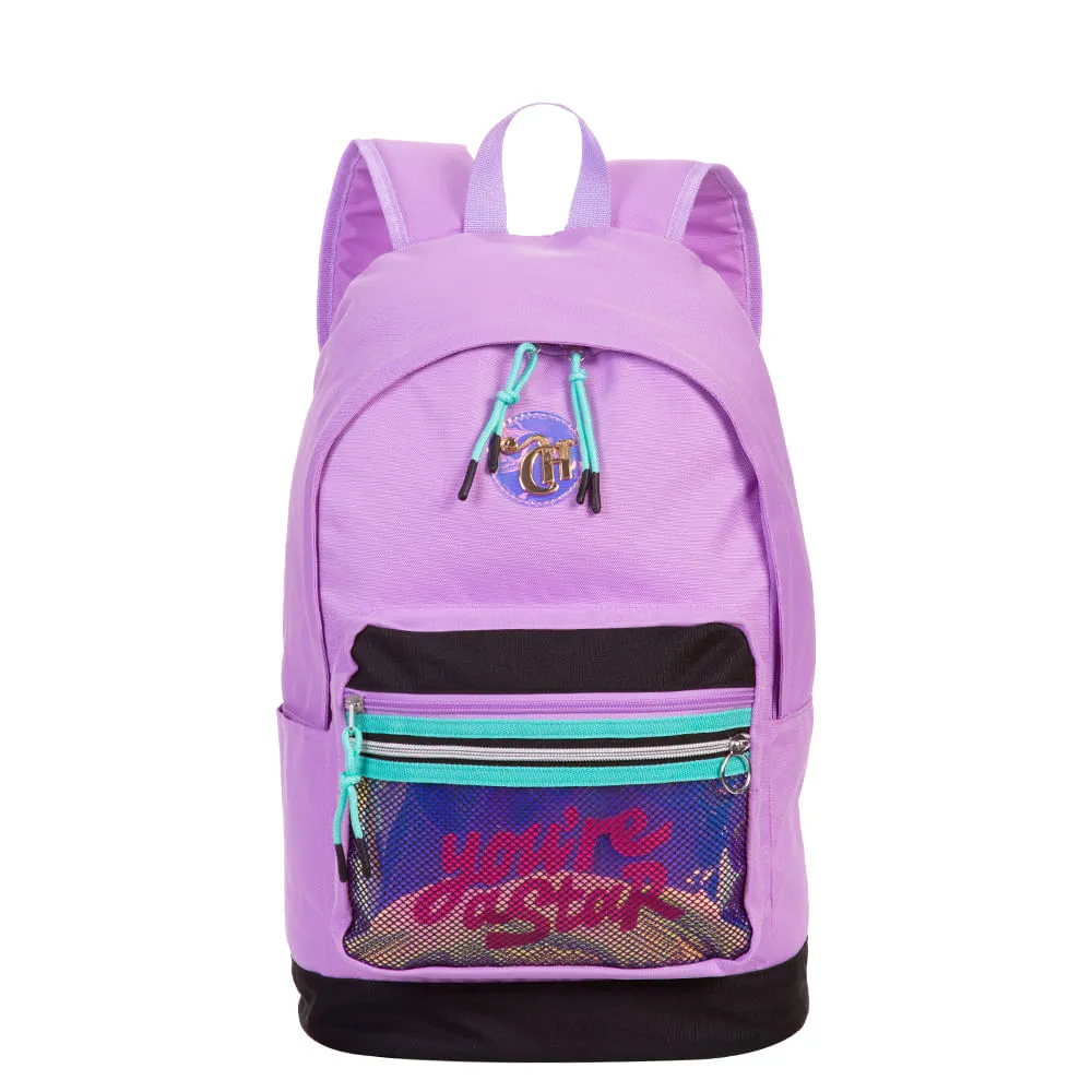 Mochila Grande Capricho Candy Tutti Frutti Roxo - Lilás