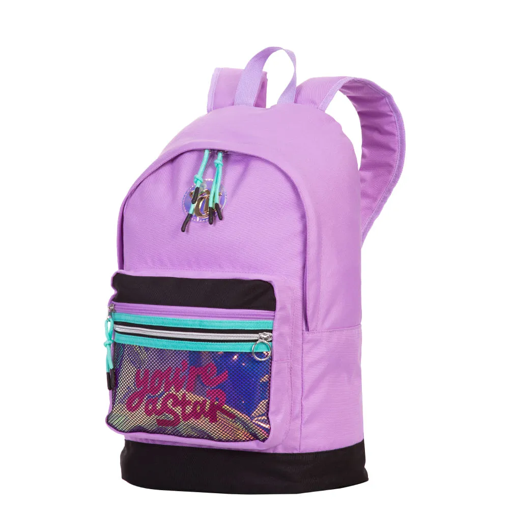 Mochila Grande Capricho Candy Tutti Frutti Roxo - Lilás