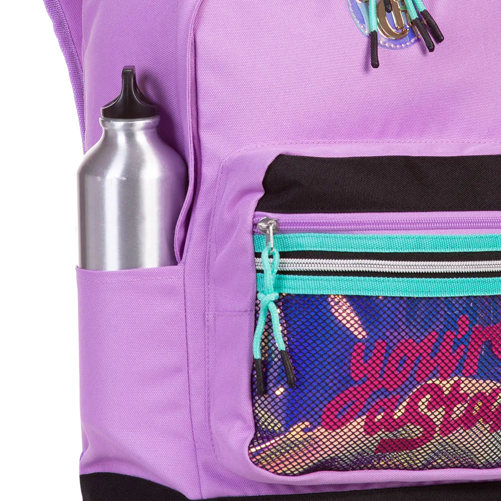Mochila Grande Capricho Candy Tutti Frutti Roxo - Lilás