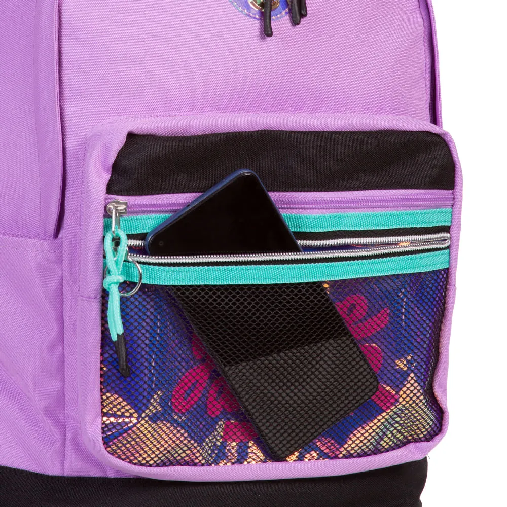 Mochila Grande Capricho Candy Tutti Frutti Roxo - Lilás